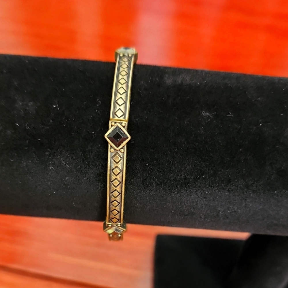 NwtIA soohis Gold Bracelet with Black And Silver Accents